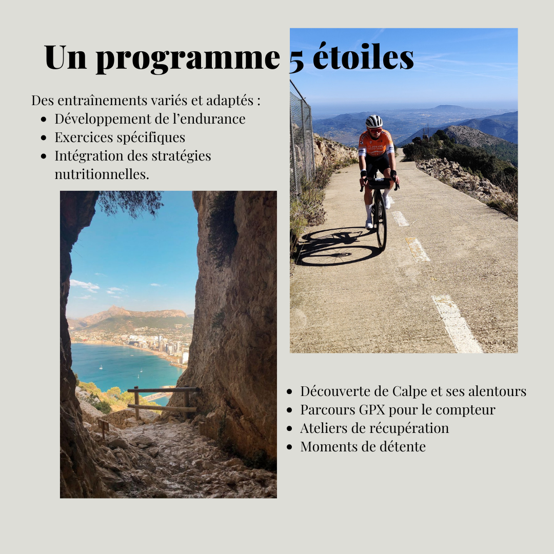 Endurance, ateliers, nutrition, récupération...