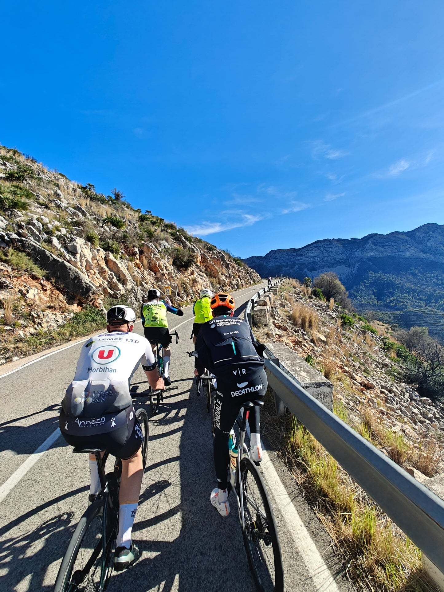 Stage d'entraînement cycliste à Calpe